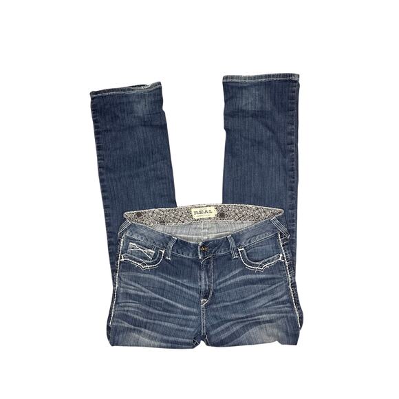 Ariat REAL Women’s Midrise Bootcut Jeans – Size 16WL (36x33), Dark Wash - Picture 1 of 11